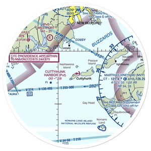 Cuttyhunk Harbor Seaplane Base (6MA9) VFR Sectional Sticker (30 mile)