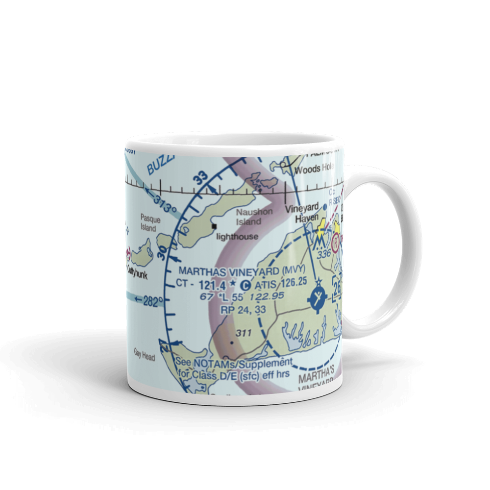 Cuttyhunk Harbor Seaplane Base (6MA9) VFR Sectional  Mug 