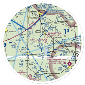Wildy Field (6LL4) VFR Sectional Sticker (30 mile)