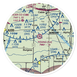 Young Airport (6LL2) VFR Sectional Sticker (20 mile)