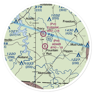 Adair Airport (6KY4) VFR Sectional Sticker (20 mile)