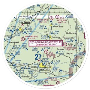 Flying C Farms Airport (6KY3) VFR Sectional Sticker (30 mile)