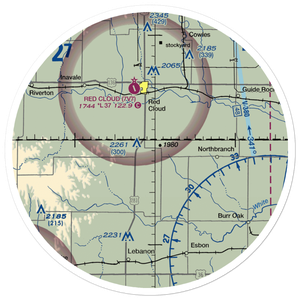 Shute Airport (6KS7) VFR Sectional Sticker (30 mile)