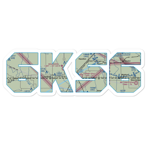 Kiowa Airport (6KS6) VFR Sectional Sticker