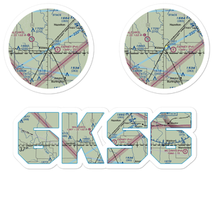 Kiowa Airport (6KS6) VFR Sectional Sticker Pack