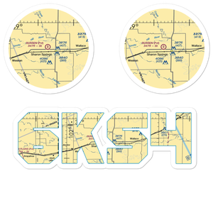 Bussen Airport (6KS4) VFR Sectional Sticker Pack