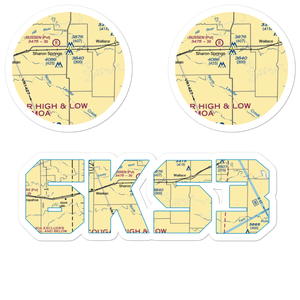 Walker Strip (6KS3) VFR Sectional Sticker Pack