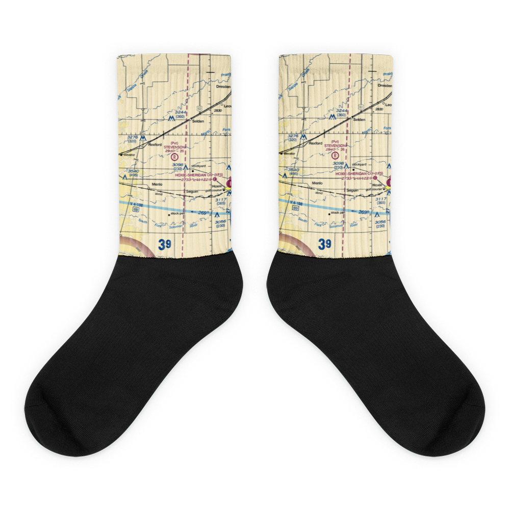 Stevenson Private Airport (6KS2) VFR Sectional Socks 