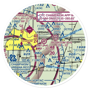 Day Aero-Place Airport (6IS0) VFR Sectional Sticker (20 mile)