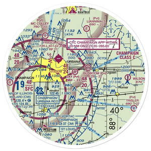 Day Aero-Place Airport (6IS0) VFR Sectional Sticker (30 mile)