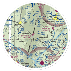 Mcminn Airport (6IN8) VFR Sectional Sticker (30 mile)