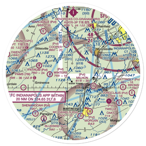 Mershon Airport (6IN6) VFR Sectional Sticker (30 mile)