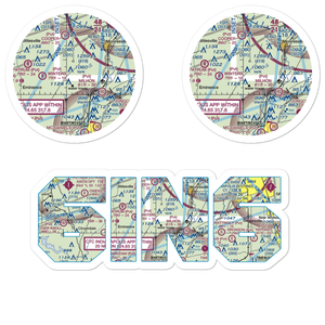 Mershon Airport (6IN6) VFR Sectional Sticker Pack