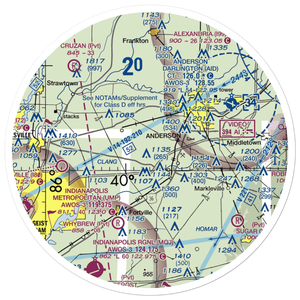 Foghorn Farms Airport (6IN5) VFR Sectional Sticker (30 mile)