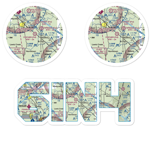 Fischer Field (6IN4) VFR Sectional Sticker Pack