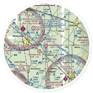 Whelen Airport (6IN2) VFR Sectional Sticker (30 mile)