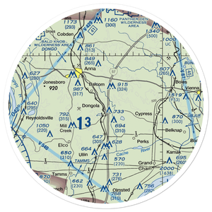 Keil Airport (6IL5) VFR Sectional Sticker (30 mile)
