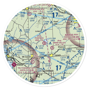 Foxfield Aerodrome (6IL4) VFR Sectional Sticker (30 mile)