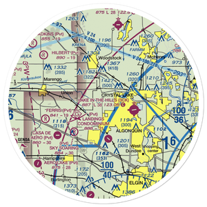 Phyllis Field (6IL2) VFR Sectional Sticker (30 mile)