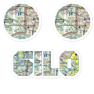 Idlas Restricted Landing Area (IL60) VFR Sectional Sticker Pack