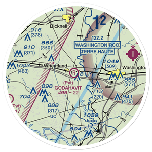 Godahavit Airport (6II8) VFR Sectional Sticker (20 mile)