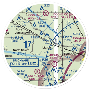 Bergs Airport (6II7) VFR Sectional Sticker (20 mile)