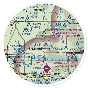 David Beiswanger Ultralightport (6II6) VFR Sectional Sticker (20 mile)