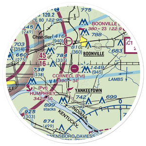 Cornell Airport (6II4) VFR Sectional Sticker (20 mile)