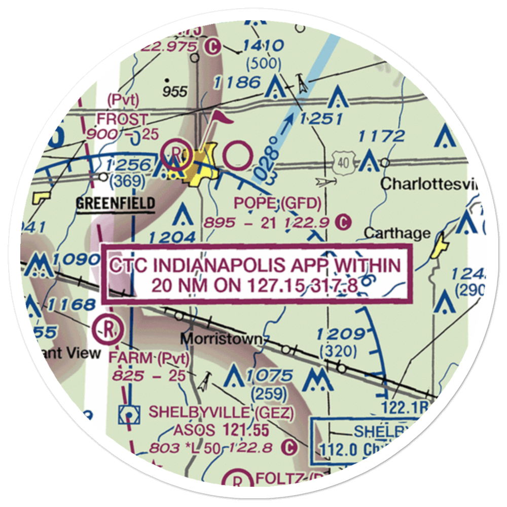 Willis Airport Site No. 2 Airport (6II2) VFR Sectional Sticker (20 mile) 