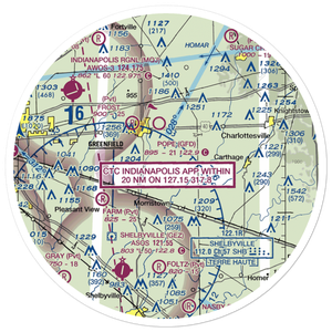 Willis Airport Site No. 2 Airport (6II2) VFR Sectional Sticker (30 mile)