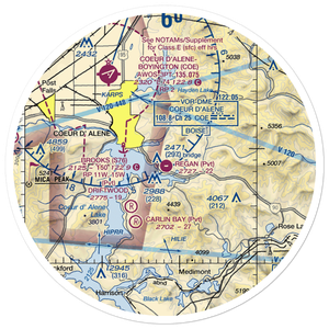 Regan Ranch Airport (6ID1) VFR Sectional Sticker (30 mile)