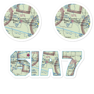 R S Auto Airport (6IA7) VFR Sectional Sticker Pack