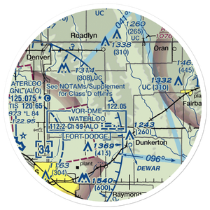 Davis Field (6IA5) VFR Sectional Sticker (20 mile)