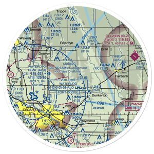 Davis Field (6IA5) VFR Sectional Sticker (30 mile)
