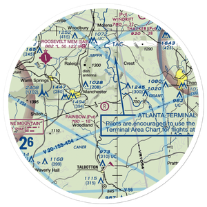 Rainbow Field (6GE2) VFR Sectional Sticker (30 mile)