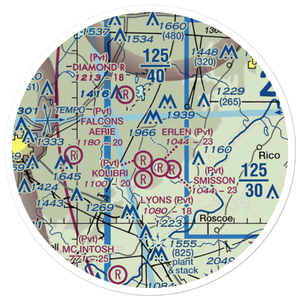 Kolibri Airport (6GA5) VFR Sectional Sticker (20 mile)