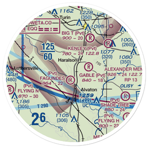 Fagundes Field (6GA1) VFR Sectional Sticker (20 mile)