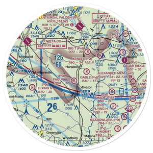 Fagundes Field (6GA1) VFR Sectional Sticker (30 mile)