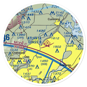 Stoney Point Field (6GA0) VFR Sectional Sticker (20 mile)