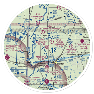 Saw Whet Farms Airport (6FL9) VFR Sectional Sticker (30 mile)