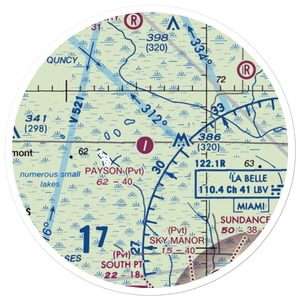 Payson Ranch Airport (6FL3) VFR Sectional Sticker (20 mile)