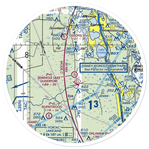 Seminole Lake Gliderport (6FL0) VFR Sectional Sticker (30 mile)
