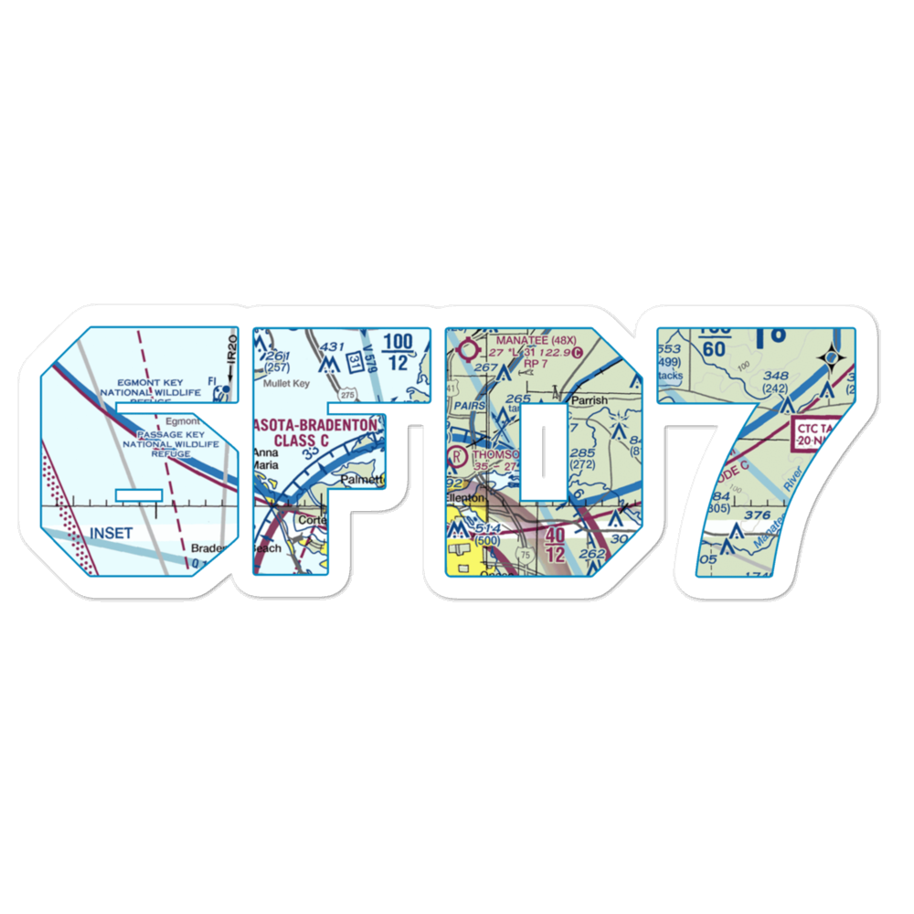 Thomson Airfield (6FD7) VFR Sectional Sticker 