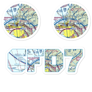 Thomson Airfield (6FD7) VFR Sectional Sticker Pack