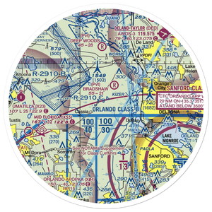 Britt Brown & Porter Ranch Airport (6FD6) VFR Sectional Sticker (30 mile)