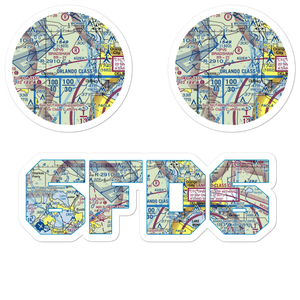Britt Brown & Porter Ranch Airport (6FD6) VFR Sectional Sticker Pack