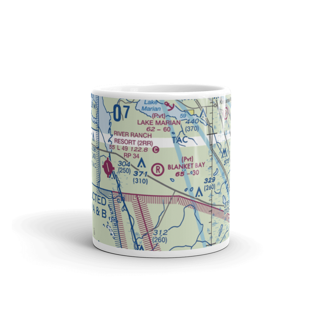 Blanket Bay Airport (6FD5) VFR Sectional  Mug 