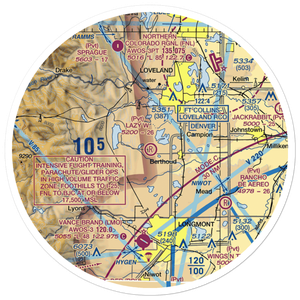 Skywagon Ranch Airport (6CO6) VFR Sectional Sticker (30 mile)