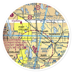 Hat-Field STOLport (6CO4) VFR Sectional Sticker (20 mile)