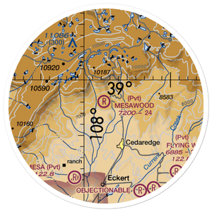 Mesawood Airpark (6CO2) VFR Sectional Sticker (20 mile)